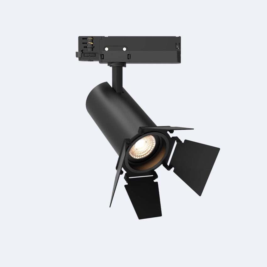 Product of 30W Fasano Cinema No Flicker DALI Dimmable LED Spotlight for Three Circuit Track in Black