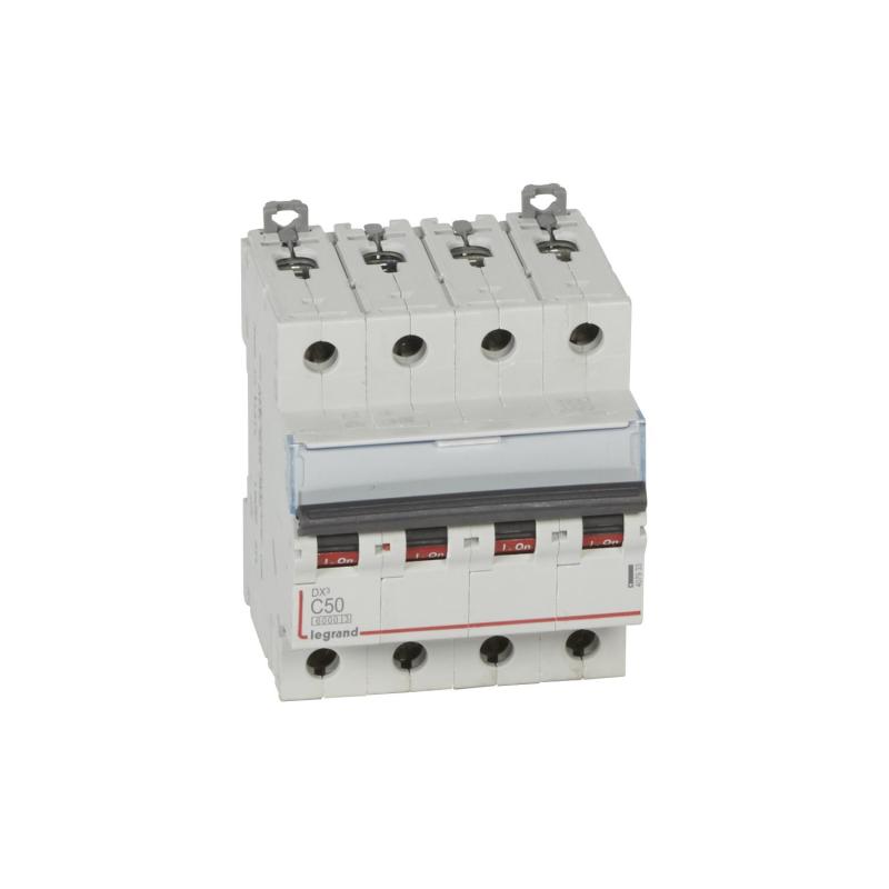 Product of LEGRAND 4079333 Curve C 6/10kA 50 A DX3 Tertiary 4P Thermal-magnetic Circuit Breaker 