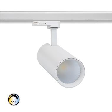 Product van Spotlight New Bertha Wit 30W CCT LIFUD LED voor driefasige rail