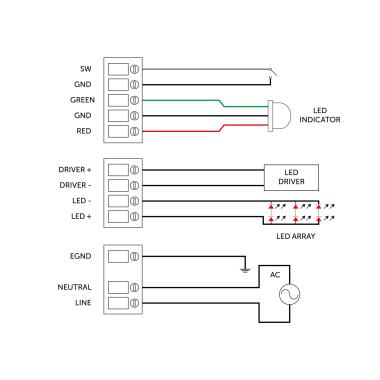 Product van Driver Noodverlichting LIFUD 100-277V uitgang 25-48V 480mA 12W No Flicker LF-GSP