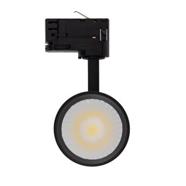 Product van spotlight New Bertha Zwart 30W CCT LIFUD LED voor driefasige rail