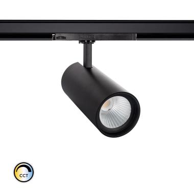 Produit de Spot LED New d'Angelo 40W Noir CCT CRI90 PHILIPS Xitanium pour Rail Triphasé (3 Allumages)