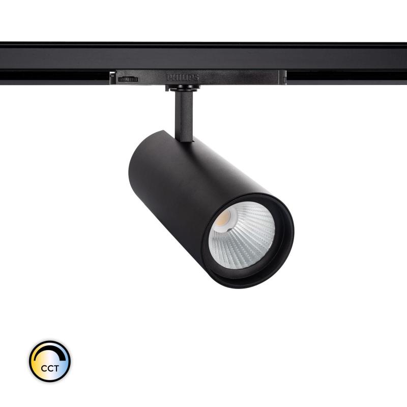 Product van Spotlight New d'Angelo Zwart 40W CCT LIFUD LED voor Driefasige Rail