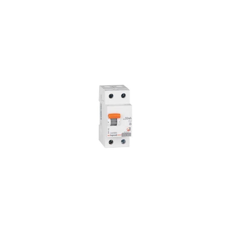 Produit de Interrupteur Différentiel RX³ Résidentiel 2P-30mA 6kA Class AC 25-40A LEGRAND 402056