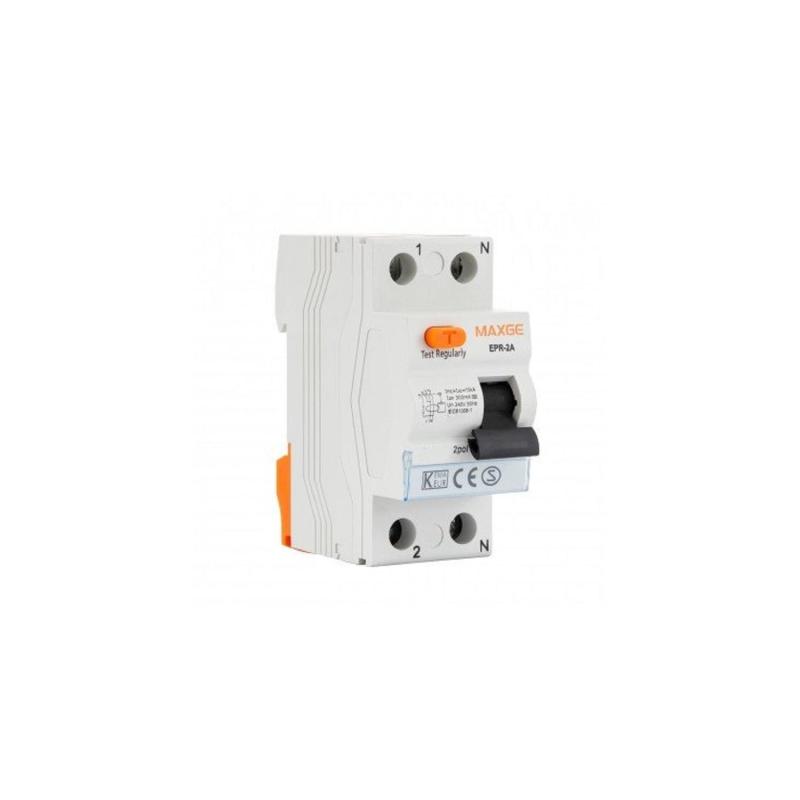 Prodotto da Interruttore Differenziale Residenziale 2P-300mA 63A 10kA Classe AC MAXGE 