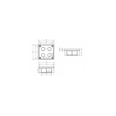 Prodotto da Scatola di Giunzione e di Derivazione a Incasso 105x105x51 mm