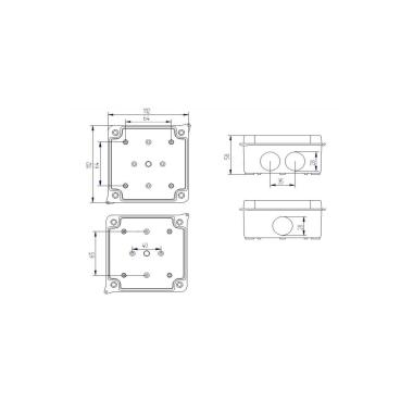 Product of IP65 Waterproof Surface Junction Box 113x113x60mm 