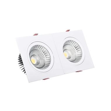 Produit de Spot Downlight LED 10W Rectangulaire Madison Coupe 165x75 mm