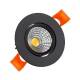 Produit de Spot Downlight LED 15W Rond COB CRI90 Coupe Ø 90 mm Noir