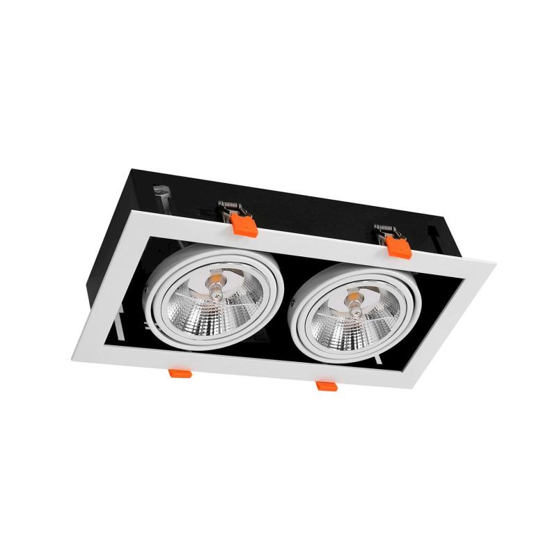 Produkt von LED-Downlight Strahler 24W Schwenkbar Kardan Eckig AR111 Ausschnitt 325x165 mm