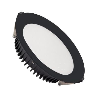 Product of 30W Round SAMSUNG Aero 130 lm/W LED Downlight LIFUD Microprismatic Ø 200 mm Cut-Out Black
