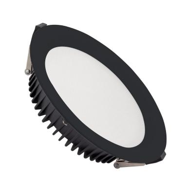 Product of 50W Round SAMSUNG Aero 130 lm/W LED Downlight LIFUD Microprismatic Ø 200 mm Cut-Out Black