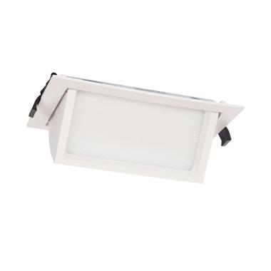 Produit de Downlight LED 38W Rectangulaire Orientable OSRAM 120 lm/W LIFUD Coupe 210x125 mm