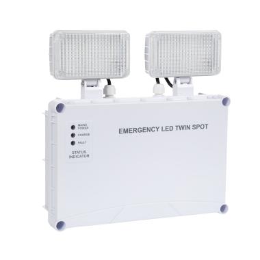 Prodotto da Luce Emergenza LED Superficie 400lm Non Permanente TwinSpot 