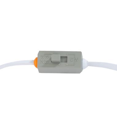 Product van LED Paneel Vierkant Slim 7W CCT Selecteerbaar LIFUD Microprismatische (UGR17) Zaagmaat 75x75 mm