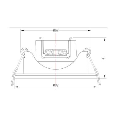 Product of 6.5W Round LED Downlight Ø68 mm Cut-Out IP65