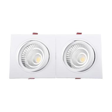 Produit de Spot Downlight LED 30W Rectangulaire Madison Coupe 260x120 mm