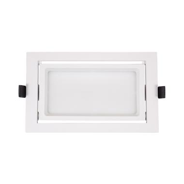 Produit de Downlight LED 38W Rectangulaire Orientable OSRAM 120 lm/W LIFUD Coupe 210x125 mm