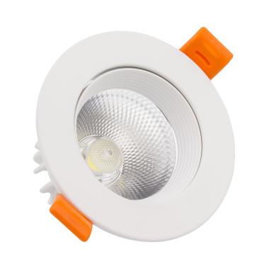 Product van Downlight COB Rond Richtbaar LED 15W wit Zaag maat Ø 113 mm No Flicker