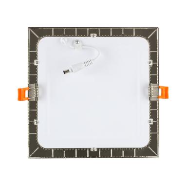 Produit de Dalle LED 15W Carrée Extra-Plate Coupe 180x180mm Argentée