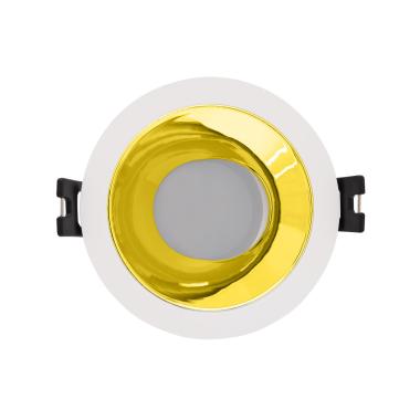 Product of Conical Reflect Excentric Downlight Ring for GU10 LED Bulb with Ø 75 mm Cut-Out