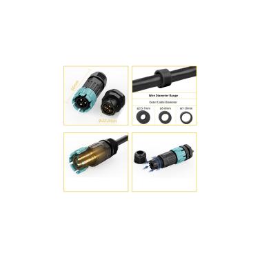 Product van 3-Polige waterdichte Connector voor Lasdozen 0,5-2,5mm² IP68