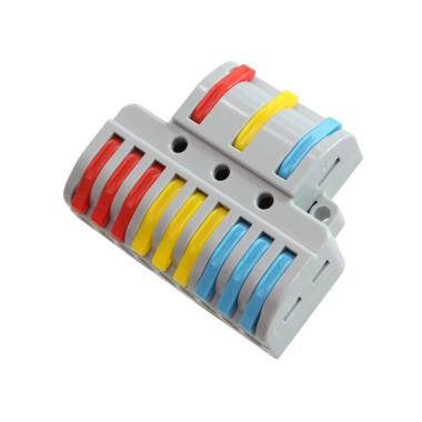 Product of Pack of 5u Quick Connectors with 3 Inputs and 9 Outputs SPL-93 for 0.08-4mm² Electrical Cable