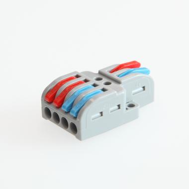 Prodotto da Pack 5 connettori rapidi 2 ingressi e 4 uscite SPL-42 per cavi elettrici 0,08-4 mm²