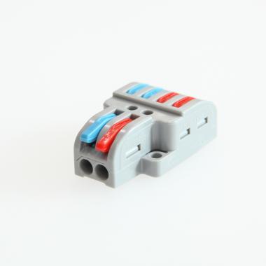 Product of Pack of 5u Quick Connectors with 2 Inputs and 4 Outputs SPL-42 for 0.08-4mm² Electrical Cable