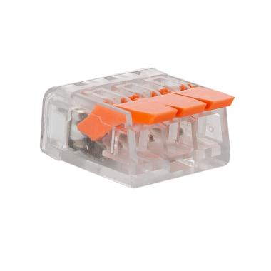 Prodotto da Pack 20 Connettori Rapidi 3 Ingressi per Cavo Elettrico 0.08-4 mm²