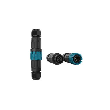 Product van Kabelconnector Waterdicht Verbinding Mannetje - Vrouwtje  3 Pinen 0.5-2.5mm² IP68