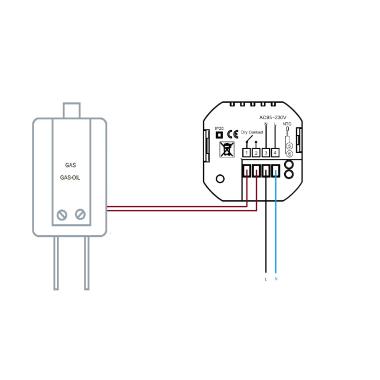 Produkt von Heizungsthermostat WiFi Programmierbar Metallisch