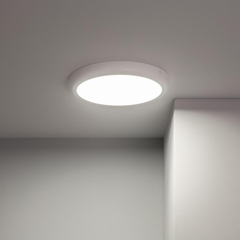 Produkt od Přisazené Stropní Kruhové 24W LED Svítidlo Ø300 mm Kovový s Bílým Designem