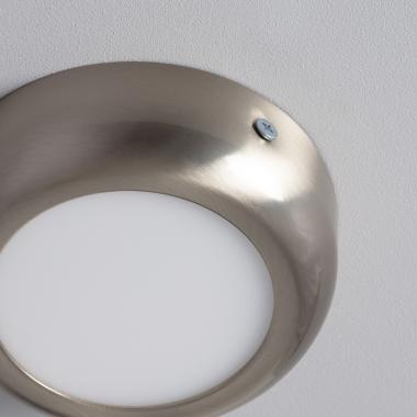 Product van PlafondLamp 6W LED Metaal Rond Silver Design  Ø120 mm