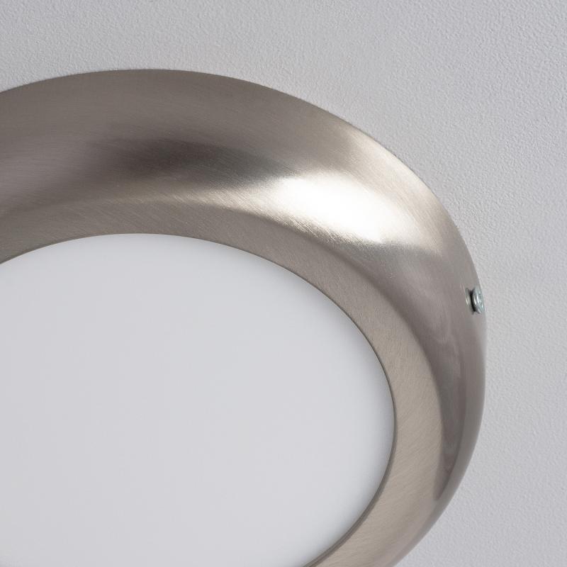 Prodotto da Plafoniera LED 12W Circolare Metallo Ø175 mm Design Argento