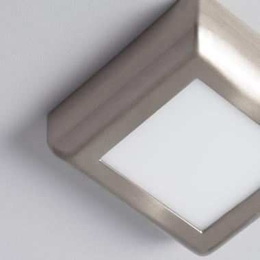 Produkt od Přisazené Stropní Čtvercové 6W LED Svítidlo 120x120 mm Kovový se Stříbrným Designem