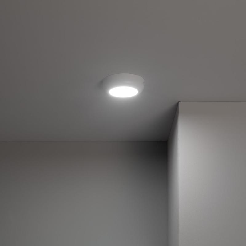 Product van Plafondlamp 6W LED Metaal Rond Wit Design  Ø125 mm
