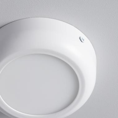 Produit de Plafonnier LED Rond Métal Design White 6W Ø125 mm 