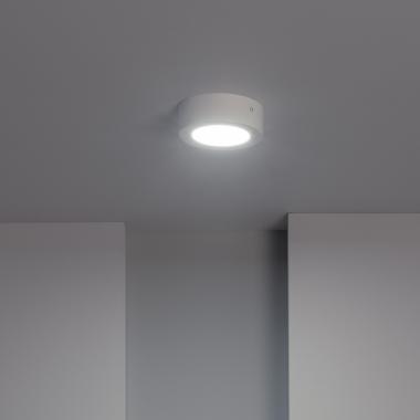 Produit de Plafonnier LED Rond 6W SwitchCCT Sélectionnable Ø 120mm Dimmable Compatible avec Télécommande RF V.2 