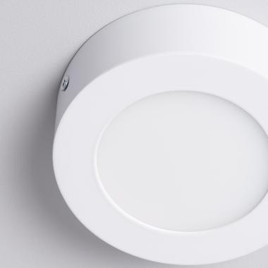 Produit de Plafonnier LED Rond 6W SwitchCCT Sélectionnable Ø 120mm Dimmable Compatible avec Télécommande RF V.2 