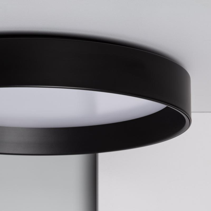 Produit de Plafonnier LED Rond Métal 30W CCT Sélectionnable Black Design Ø550 mm 