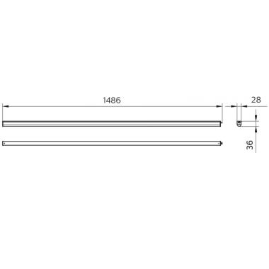 Produkt von LED-Wannenleuchte 24W 150cm PHILIPS Ledinaire Regleta Batten Verbindbar BN021C