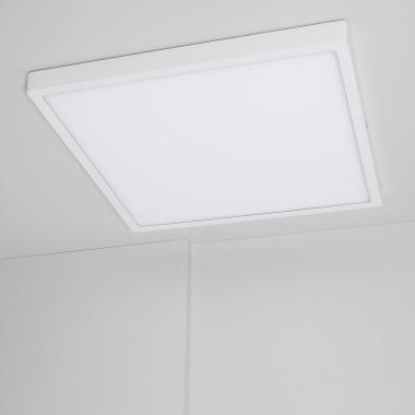 Produit de Plafonnier LED Carré 30W Extra-Plat CCT Sélectionnable 400x400 mm 