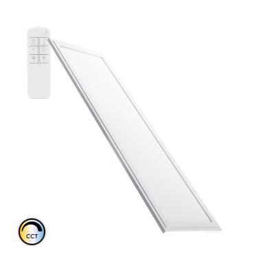 Product van LED Paneel 120x30 cm 40W 3600lm  Regelbaar Slim CCT Met afstandsbediening 