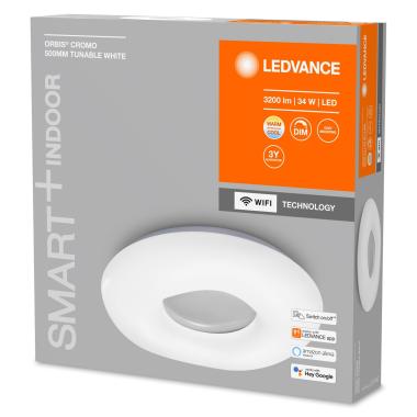 Produkt od Přisazené Stropní LED Svítidlo 34W CCT Kruhové Ø500 mm Smart+ WiFi ORBIS Cromo LEDVANCE 4058075486485