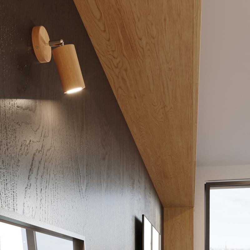 Prodotto da Applique da Soffitto in Legno Berg 2 SOLLUX 