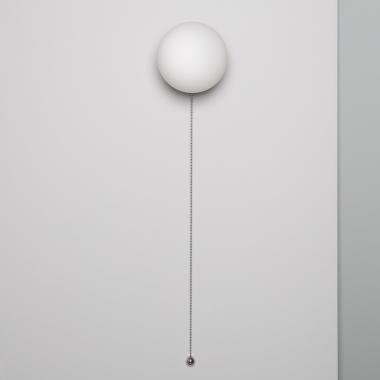 Product of Orbit Silver Metal & Glass Wall Lamp 