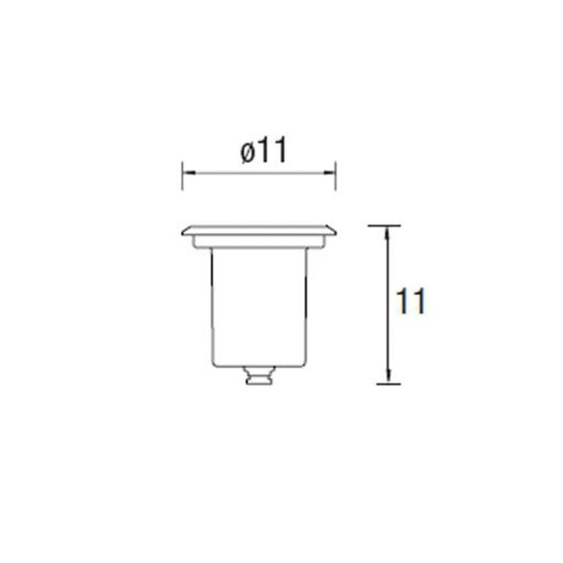 Produit de Spot LED Rond Encastrable au Sol Submersible Aqua GU5.3 IP68 LEDS-C4 55-9245-CA-37