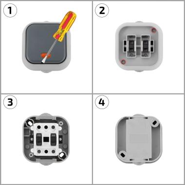 Prodotto da Interruttore Semplice con Indicatore Luminoso IP54