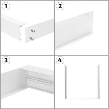 Produkt od LED Panel 60x60cm 40W 5200lm High Lumen LIFUD + Sada pro Přisazenou Montáž